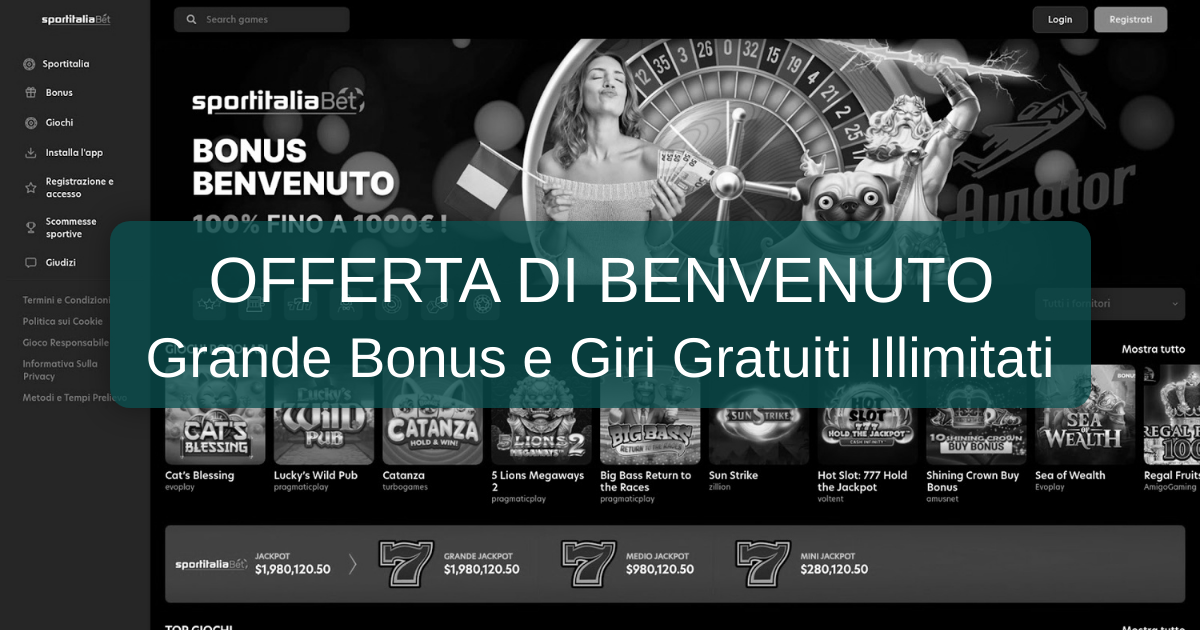 SportItaliaBet Casino  welcome bonus